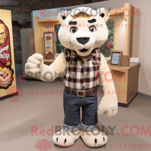Mascottefiguur van een...
