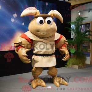 Mascot karakter van een Tan...