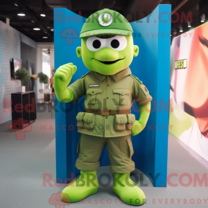 Mascot character of a Lime...