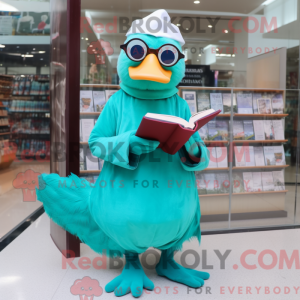 Mascot character of a Cyan...