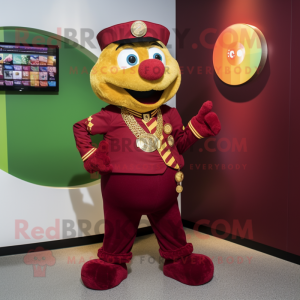 Maroon Pot Of Gold maskot...