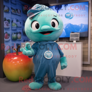 Mascot character of a Teal...