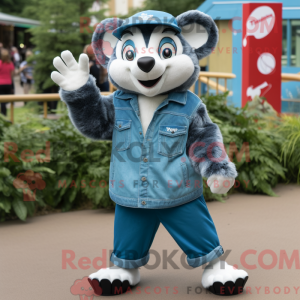 Mascottefiguur van een...