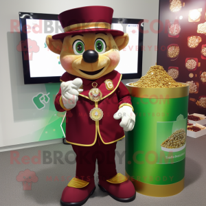 Maroon Pot Of Gold maskot...