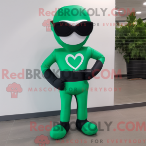 Mascot character of a Green...