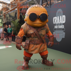 Mascot character of a Rust...