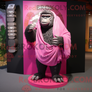 Mascot character of a Pink...