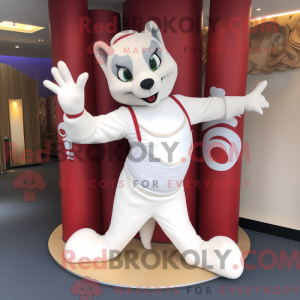 Mascot character of a White...
