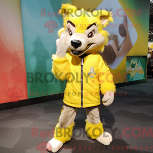 Mascottefiguur van een...