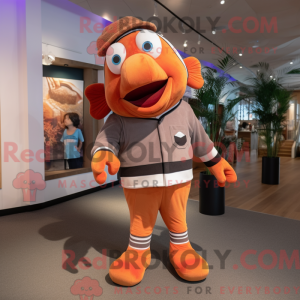 Personaje mascota de un pez...