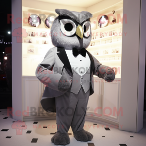Gray Owl maskot kostyme...