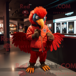Mascot character of a Red...