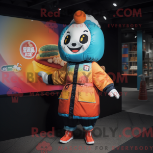 Mascot character of a Sushi...