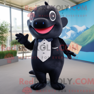 Mascot character of a Black...
