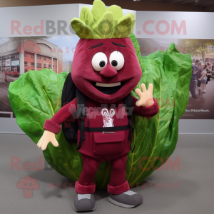 Maroon Caesar Salad maskot...