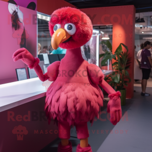 Maroon Flamingo mascotte...