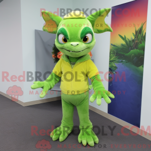 Mascot character of a Lime...