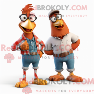 Mascot character of a Brown...