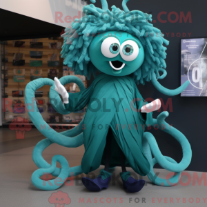 Postava maskota Teal Medusa...