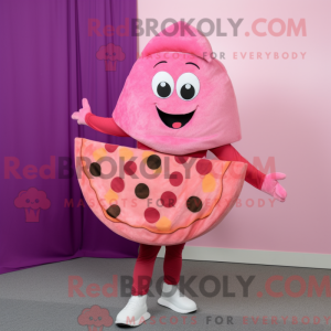 Mascot character of a Pink...
