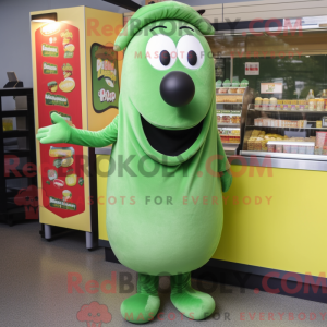 Mascot character of a Green...