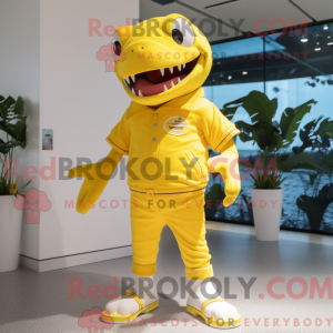 Mascottekarakter van een...
