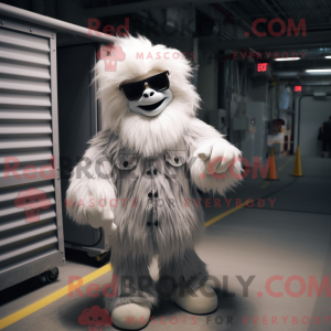 Mascot character of a White...