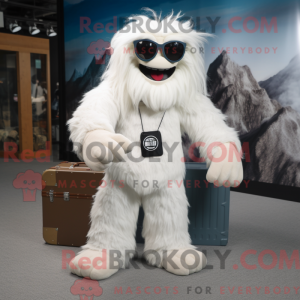 Maskottchen eines weißen...