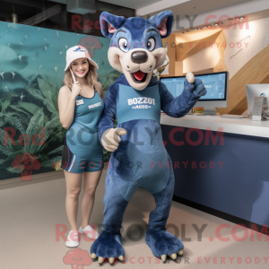 Mascot character of a Navy...
