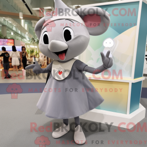Mascot character of a Gray...