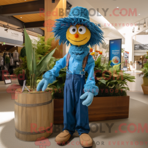 Mascot character of a Blue...