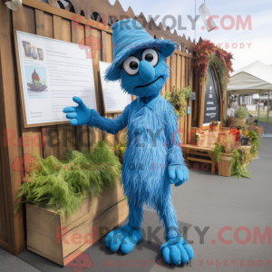 Mascot character of a Blue...