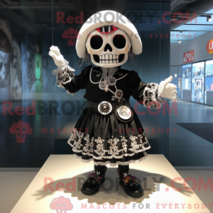 Mascot character of a Skull...