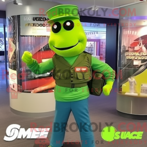 Mascot character of a Lime...