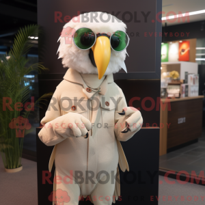 Mascot character of a Beige...