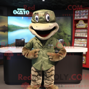 Mascot character of a Olive...