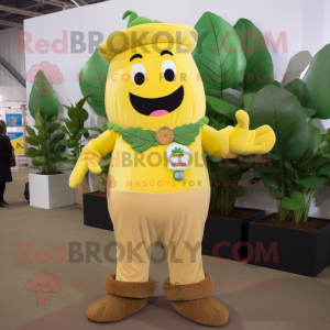 Gul bønnestilk maskot...