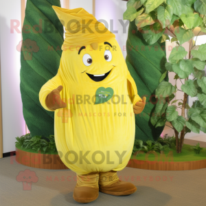 Geel bonenstaak mascotte...
