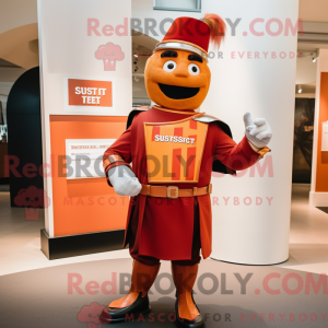 Mascot character of a Rust...