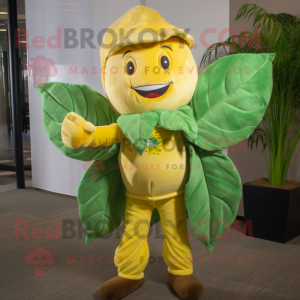 Gul bønnestilk maskot...