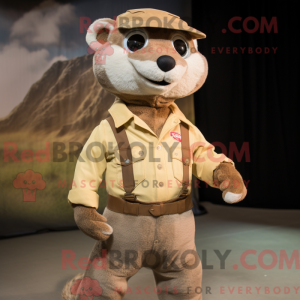 Mascot karakter van een Tan...
