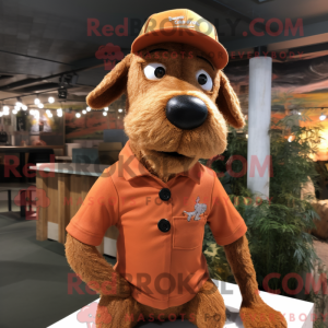 Postava maskota Rust Dog...