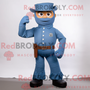 Mascot character of a Blue...