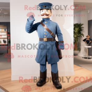 Postava maskota modrého...