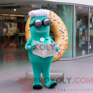 Mascot character of a Teal...