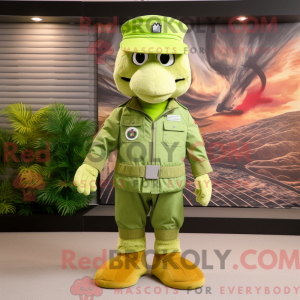 Mascot character of a Lime...