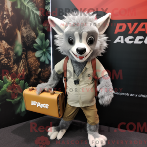 Mascot character of a Gray...