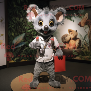 Mascot character of a Gray...
