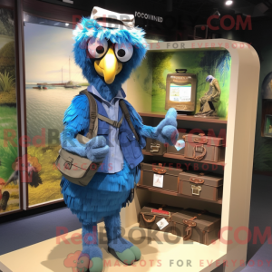 Mascot character of a Blue...
