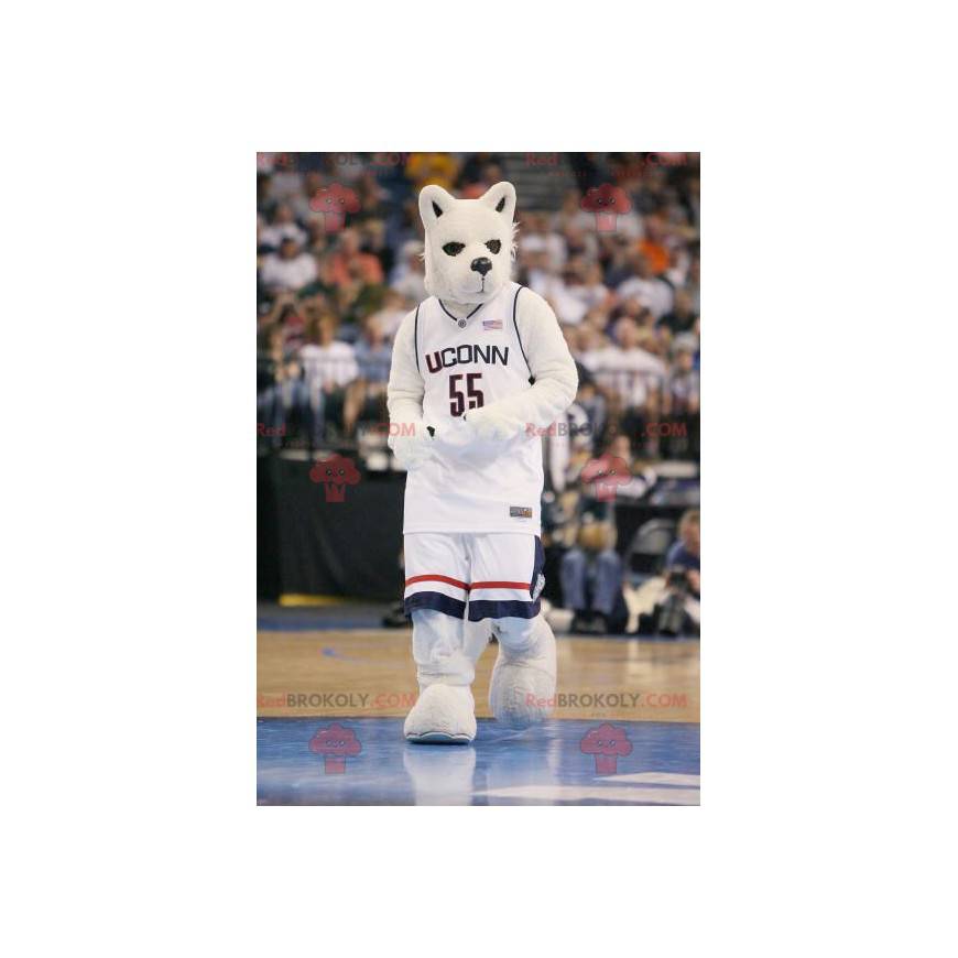 Mascotte lupo bianco e nero - Redbrokoly.com Mascotte lupo bianco e nero - Redbrokoly.com